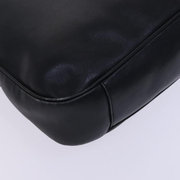 GUCCI Bamboo Hand Bag Leather Black Gold 001 001 - Picture 13 of 16